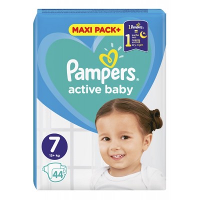 Подгузники Pampers Active Baby Jumbo Extra Large 7/44pcs