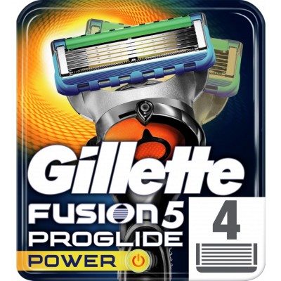 Кассеты для бритья Gillette Fusion Proglide Power 4psc