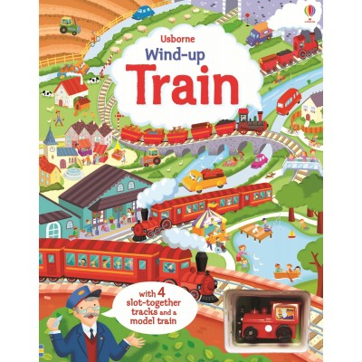 Книга Wind-up train book with slot-together tracks (9781409581796)