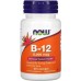 Витамины NOW B-12 + Folic Acid5000mkg 60cap