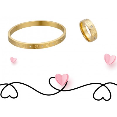 Set Cadou Esprit ES Monogram Bracelet + ES Monogram Ring G