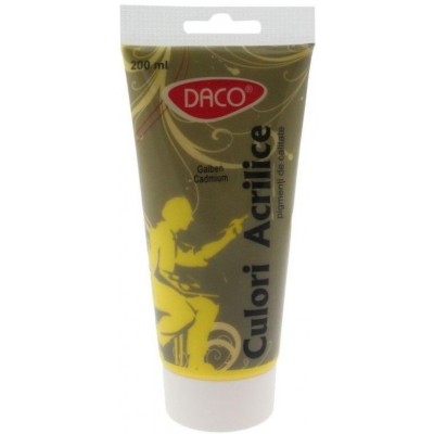 Vopsele de artă Daco Acrylic Cadmium Yellow 200ml (CU3200GC)