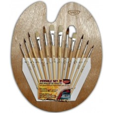 Set pensule pentru desen Daco 12pcs (PN012)