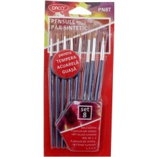 Set pensule pentru desen Daco 8pcs (PN8T)