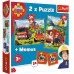 Puzzle Trefl 2in1 Firefighters in Action (90791)