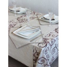 Set de față de masă și șervețele Blakit Cotton 3881 220x150 +12 napkins