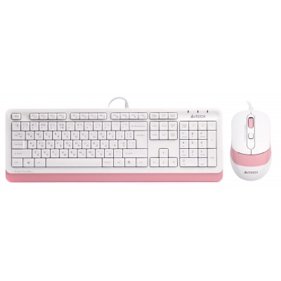 Set A4Tech F1010 White/Pink