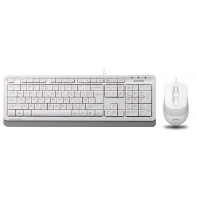 Set A4Tech F1010 White/Grey