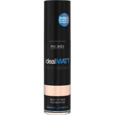 Fond de ten pentru față Ingrid Ideal Matt Mattifying Foundation №300A