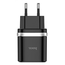 Зарядное устройство Hoco C12Q + Micro-USB Black