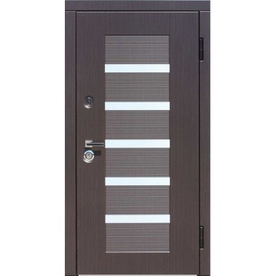 Uşă de exterior Lumea Fierului Maxima Milano Dark Wenge (960x2050)