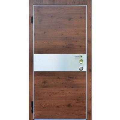 Uşă de exterior Lumea Fierului Maxima Sonora Dark Wenge (960x2050)