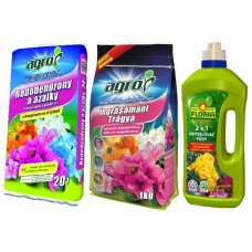 Удобрения для растений Agro CS Set Substrat 20L+Fertilizer 1kg+Soil acidifier and liquid fertilizer 2in1 1L