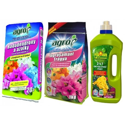 Îngrășăminte pentru plante Agro CS Set Substrat 20L+Fertilizer 1kg+Soil acidifier and liquid fertilizer 2in1 1L