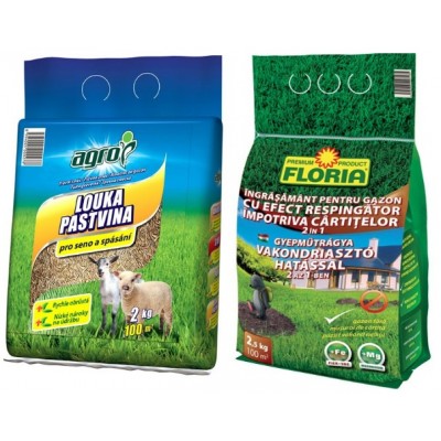 Semințe de gazon Agro CS Gazon Luka 2kg+Fertilizer 2.5kg