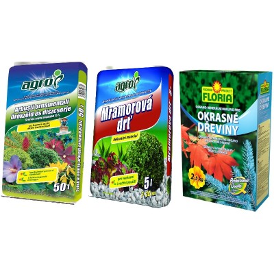 Îngrășăminte pentru plante Agro CS Set Substrat 20L x2+Fertilizer 2.5kg+Crushed Marble 5L