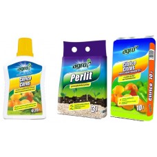 Удобрения для растений Agro CS Set Substrat 10L+Liquid Fertilizer 0.25L+Perlit 3L