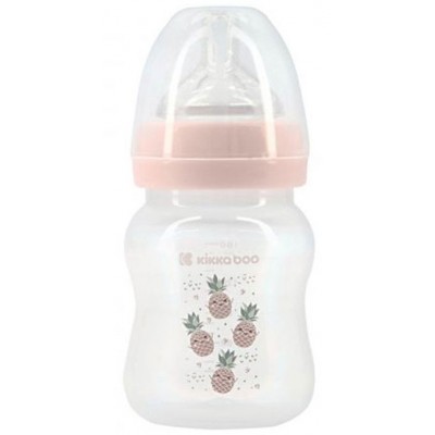 Biberon pentru bebeluș Kikka Boo Anti-colic Pineapple Pink 160ml