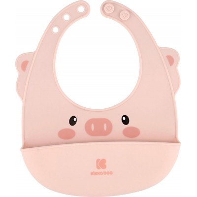 Слюнявчик Kikka Boo Silicone Bib Pink