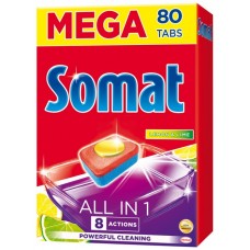 Detergent pentru mașine de spălat vase Somat All in One 8 Actions 80tabs