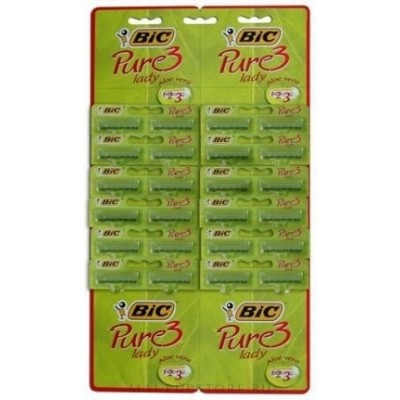 Станок для бритья Bic 3 Pure Lady Aloe Vera CD24