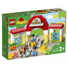 Set de construcție Lego Duplo: Horse Stable and Pony Care (10951)