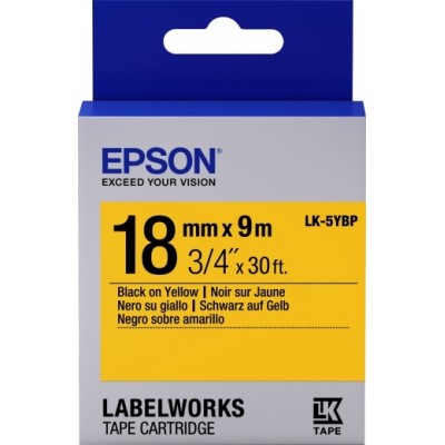 Лента для принтера этикеток Epson C53S655003 Black/Yellow