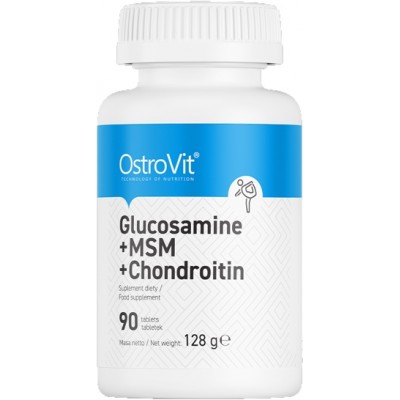 Защита суставов Ostrovit Glucosamine+MSM+Chondroitin 90tab