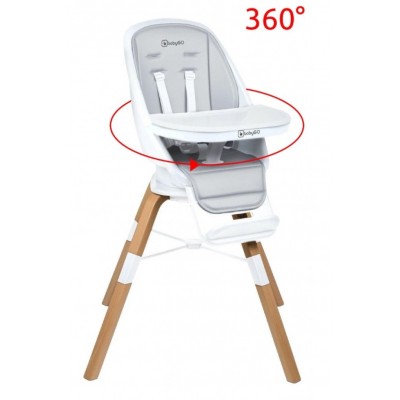 Scaun de masa BabyGo 360° White (BGO-5752)