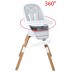 Scaun de masa BabyGo 360° White (BGO-5752)