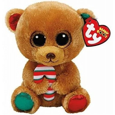 Мягкая игрушка Ty Brown Bear with Candy Cane (TY37251)