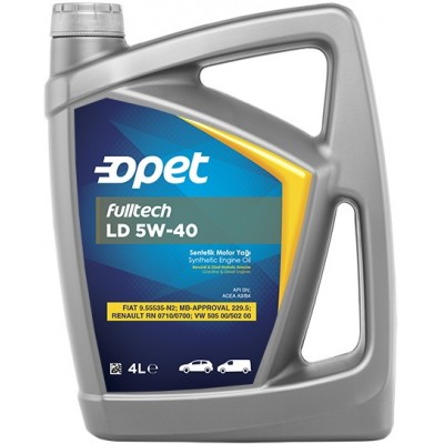 Моторное масло Opet Fulltech LD 5W-40 4L