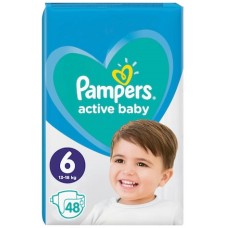 Подгузники Pampers Active Baby Jumbo Extra Large 6/48pcs