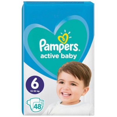 Подгузники Pampers Active Baby Jumbo Extra Large 6/48pcs