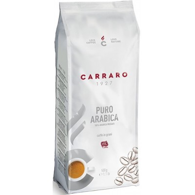 Кофе Carraro Puro Arabica 500g (Beans)