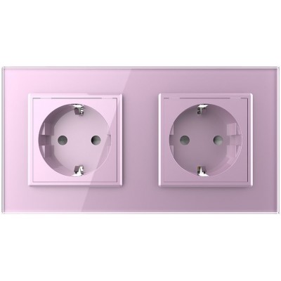 Розетка Livolo VL-C7C2EU-17 Pink