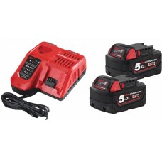 Încărcător de baterie + 2 baterii Milwaukee M18NRG-502 (4933459217)