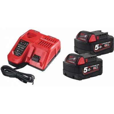 Încărcător de baterie + 2 baterii Milwaukee M18NRG-502 (4933459217)