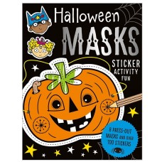 Раскраска Make Believe Ideas Halloween Masks Sticker Activity Fun (9781786924742)