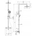 Душевой набор Rubineta Olo (BK)+Thermo-15 (625038)