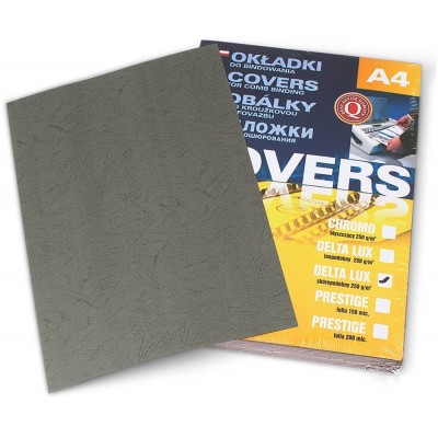 Coperta pentru legarea Argo Delta A4 250g/m2 100pcs Grey