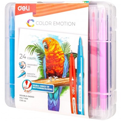 Набор фломастеров Deli Color Emotion 24pcs