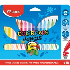 Set carioci Maped Jungle 18pcs