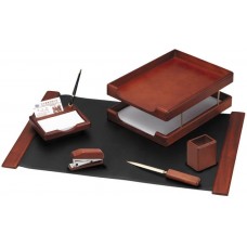 Set pentru birou Delucci Dark Walnut 6pcs