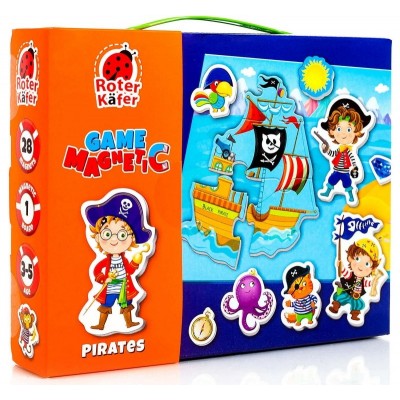 Joc educativ Roter Kafer Magnetic Ggame Pirates (RK2070-06)