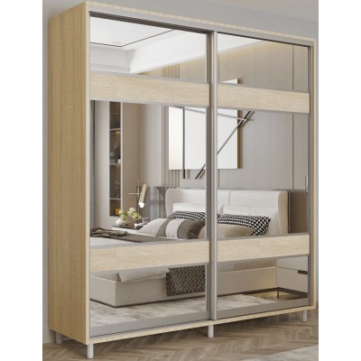 Dulap cu uşi glisante Mobildor-Lux Aron 1200 (3025 Stejar Sonoma) K3