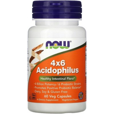 Витамины NOW Acidophilus 4x6 60cap