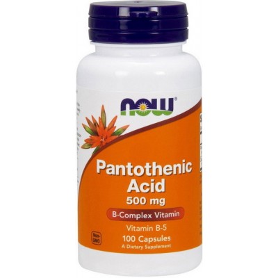 Vitamine NOW Pantothenic Acid 500mg 100cap