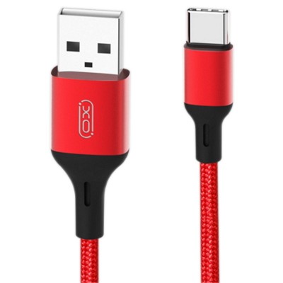 USB Кабель XO Type-C Cable Braided NB143 Red