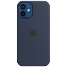 Husa de protecție Apple iPhone 12 mini Silicone Case with MagSafe Deep Navy